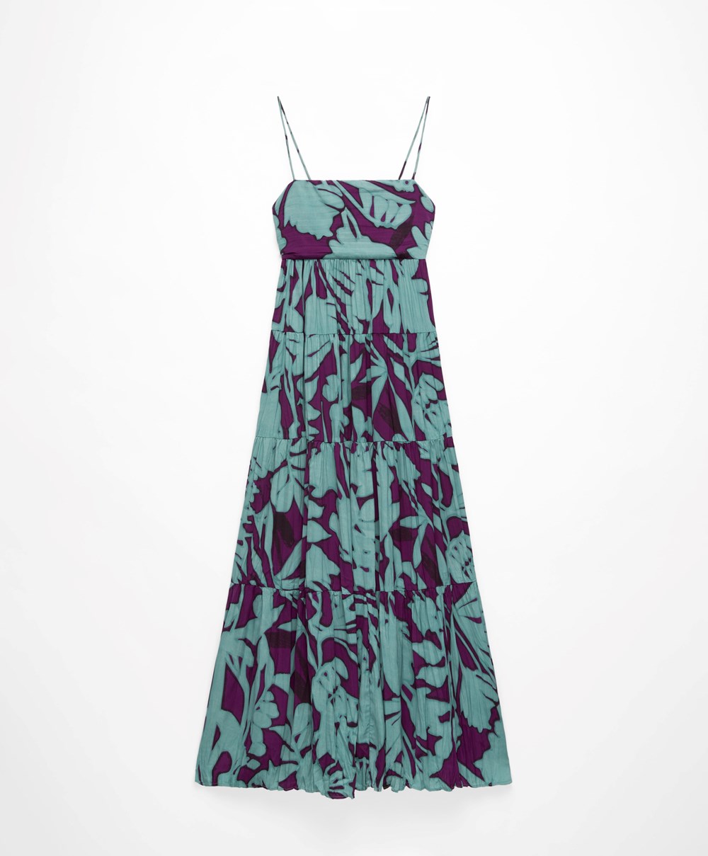 Aqua Green Oysho Long Strappy Dress | GYEI56029