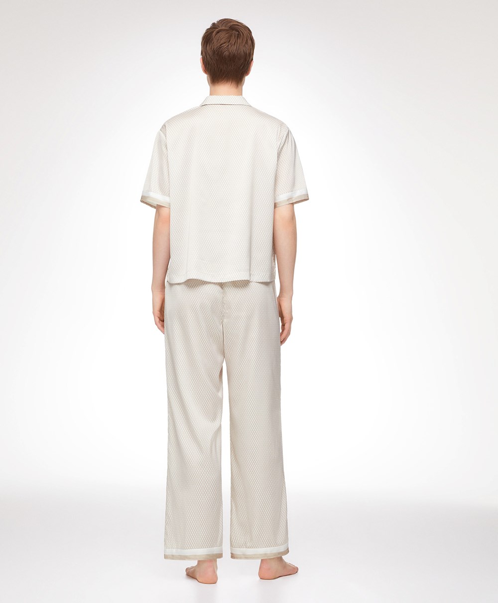 Barley Oysho Long Satin Trousers | GFKI18592