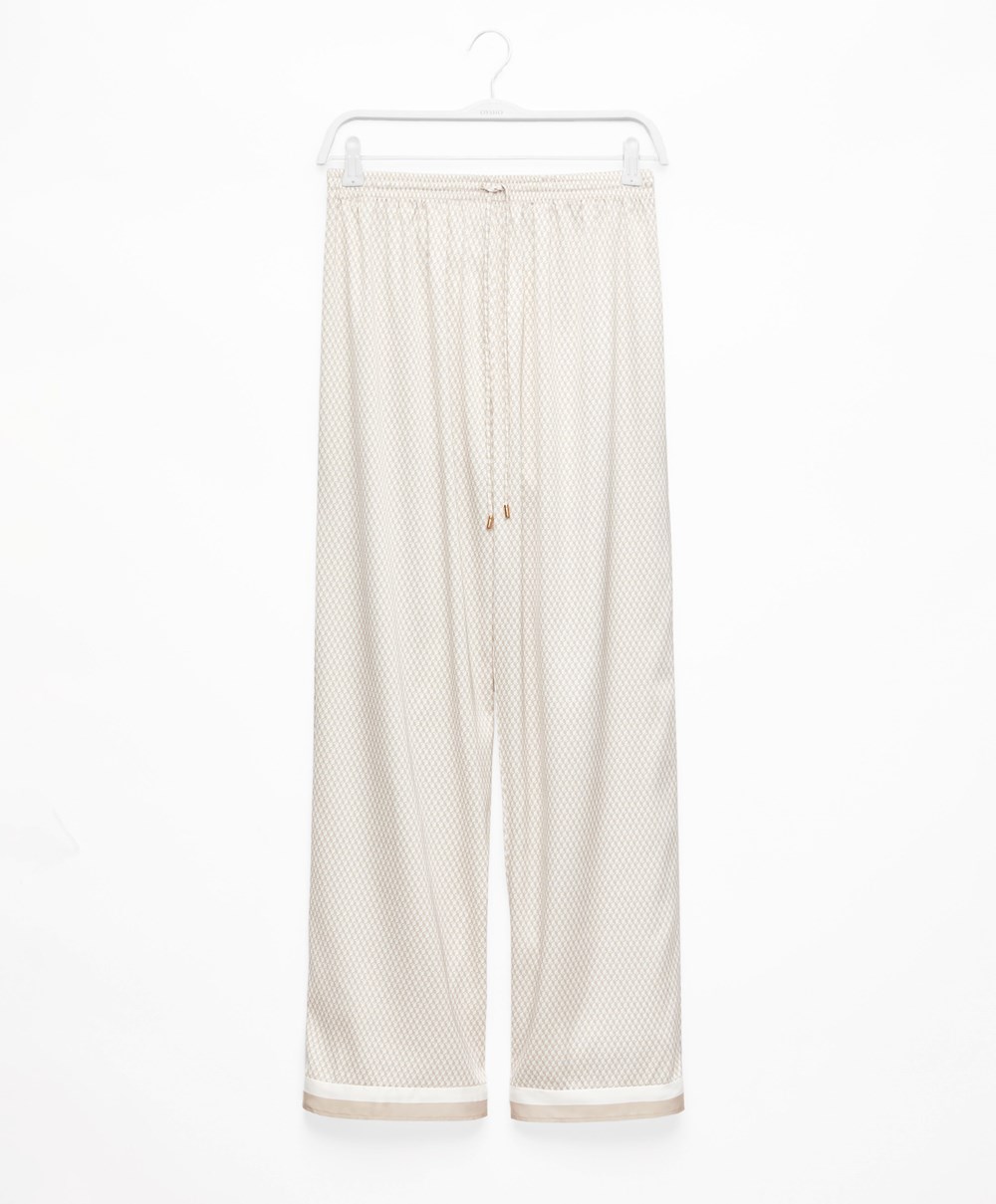 Barley Oysho Long Satin Trousers | GFKI18592