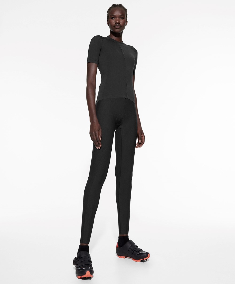 Black Oysho 65cm Cycling Leggings | XAFJ89654