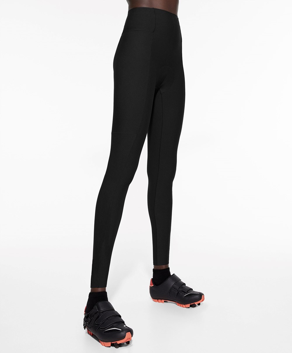 Black Oysho 65cm Cycling Leggings | XAFJ89654