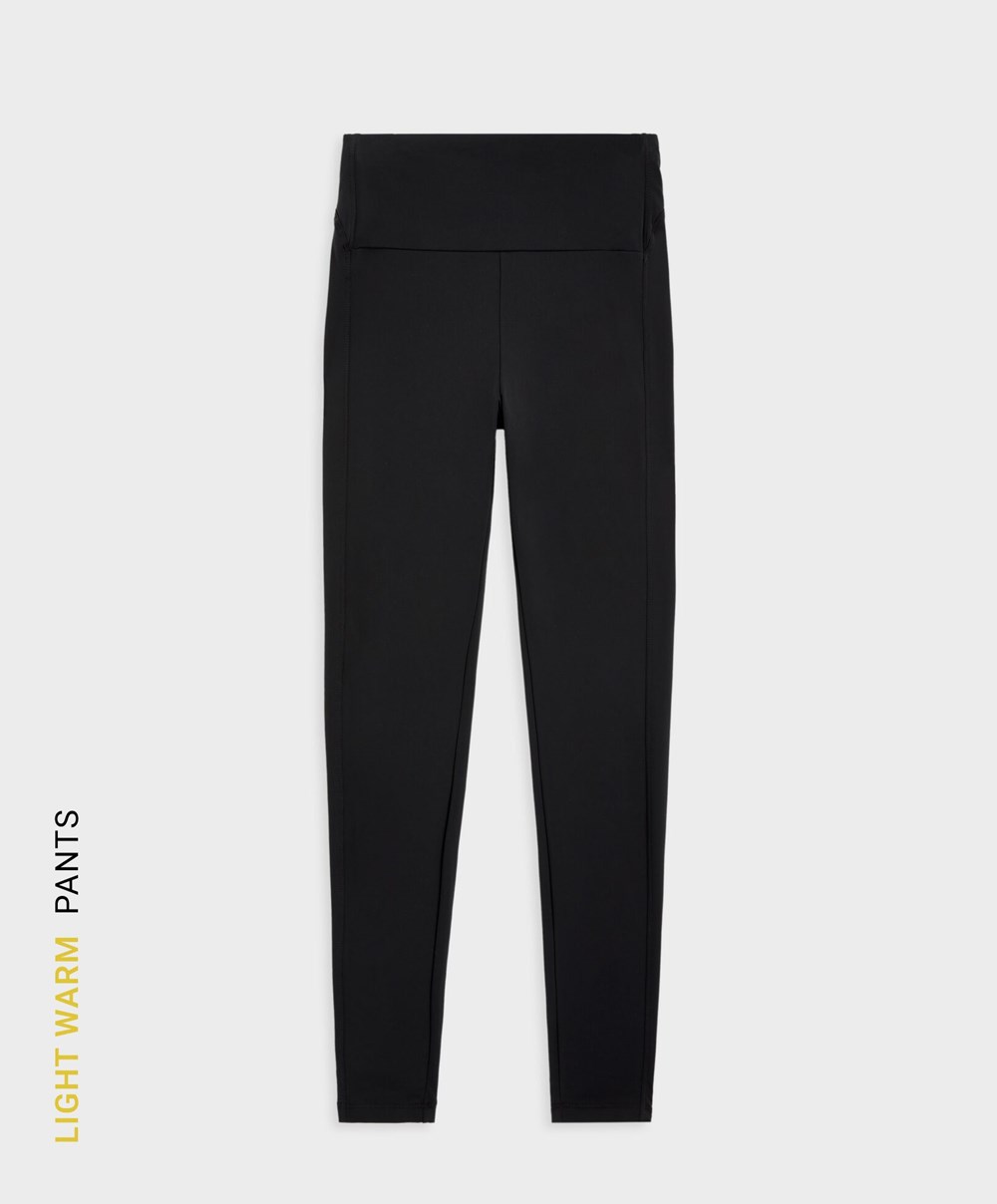 Black Oysho 70cm Light Warm Ankle-length Leggings | WTCB64307