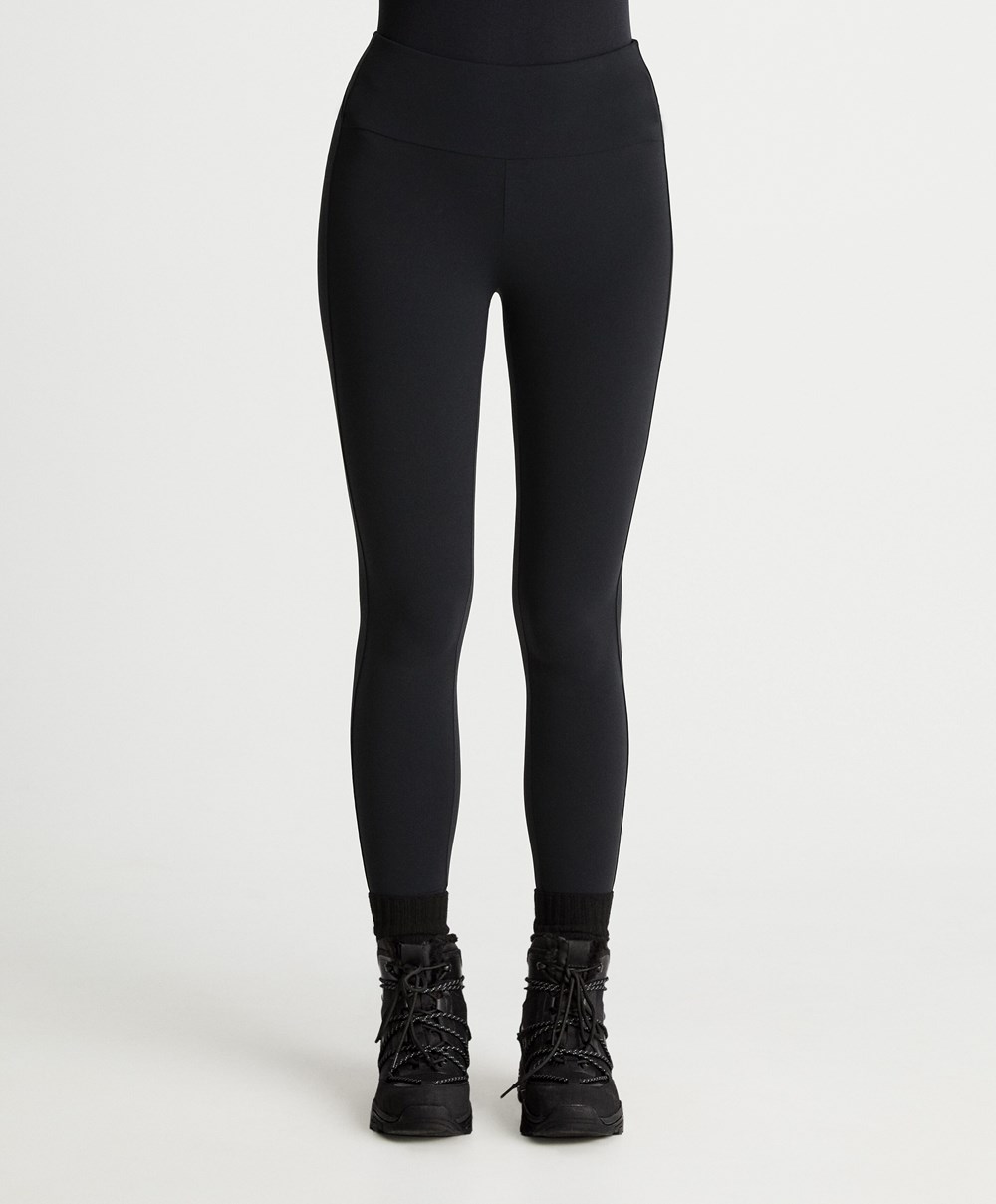 Black Oysho 70cm Light Warm Ankle-length Leggings | WTCB64307