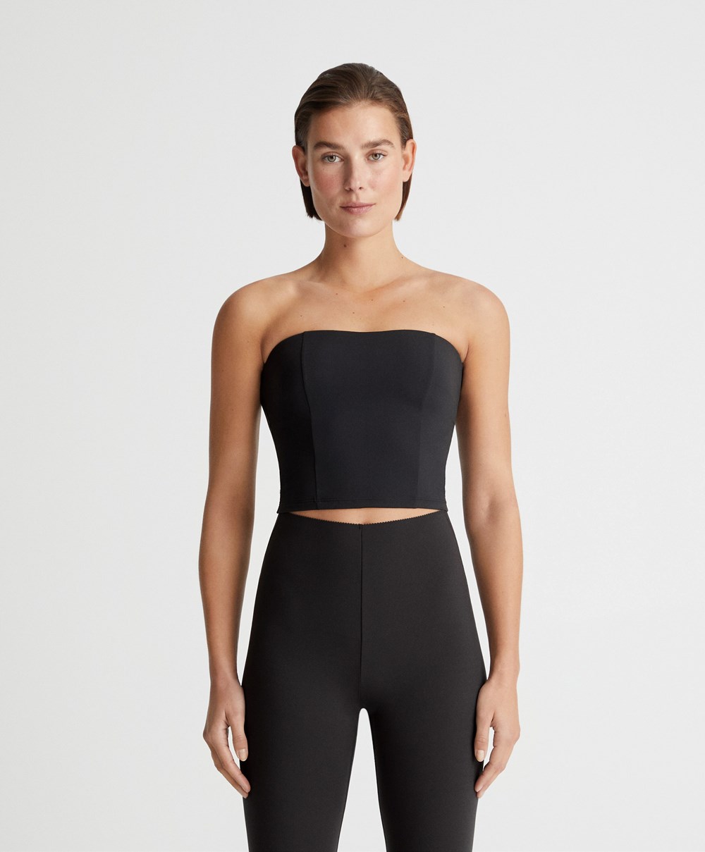 Black Oysho Bandeau Top | LOVU71903