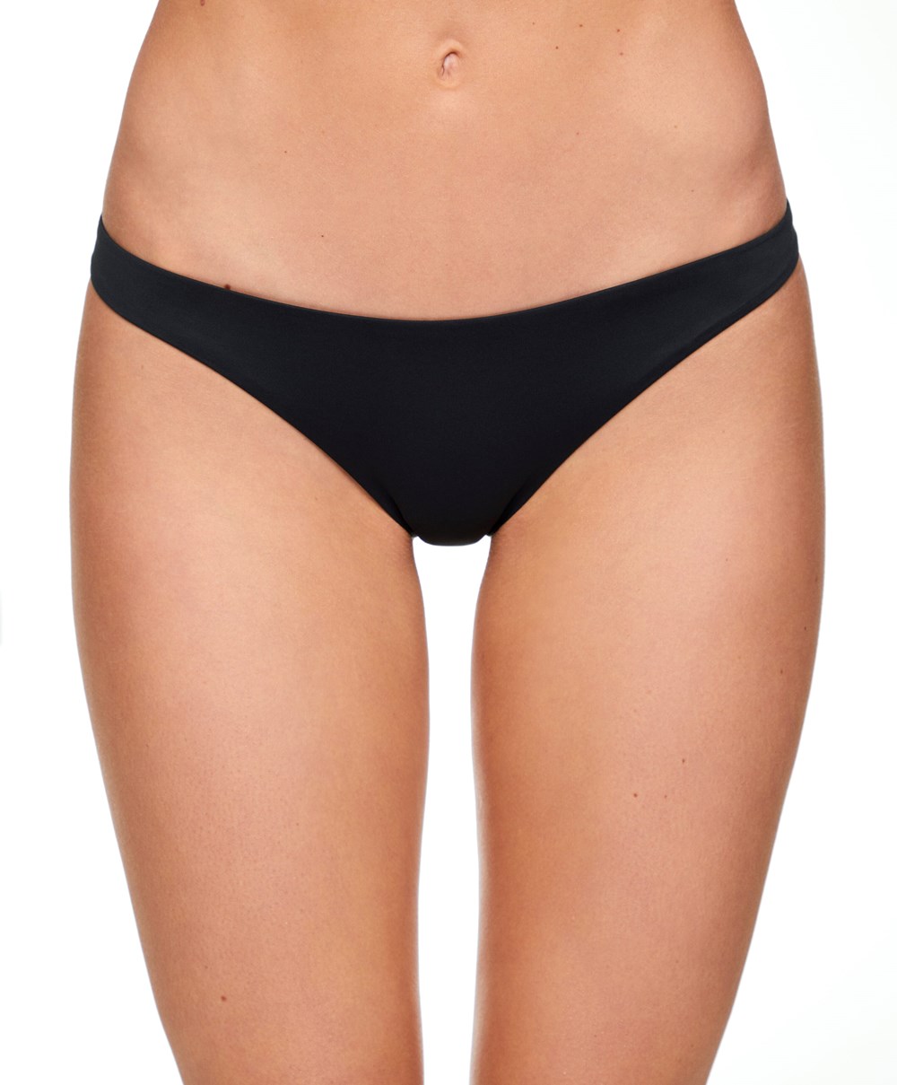 Black Oysho Classic Bikini Briefs | QWSV30458