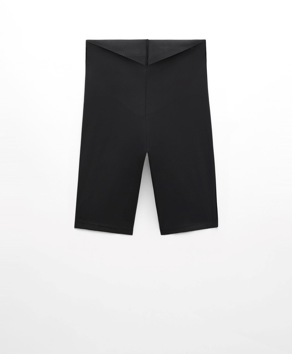 Black Oysho Light Touch 25cm Cycle Short Leggings | VKNZ24897