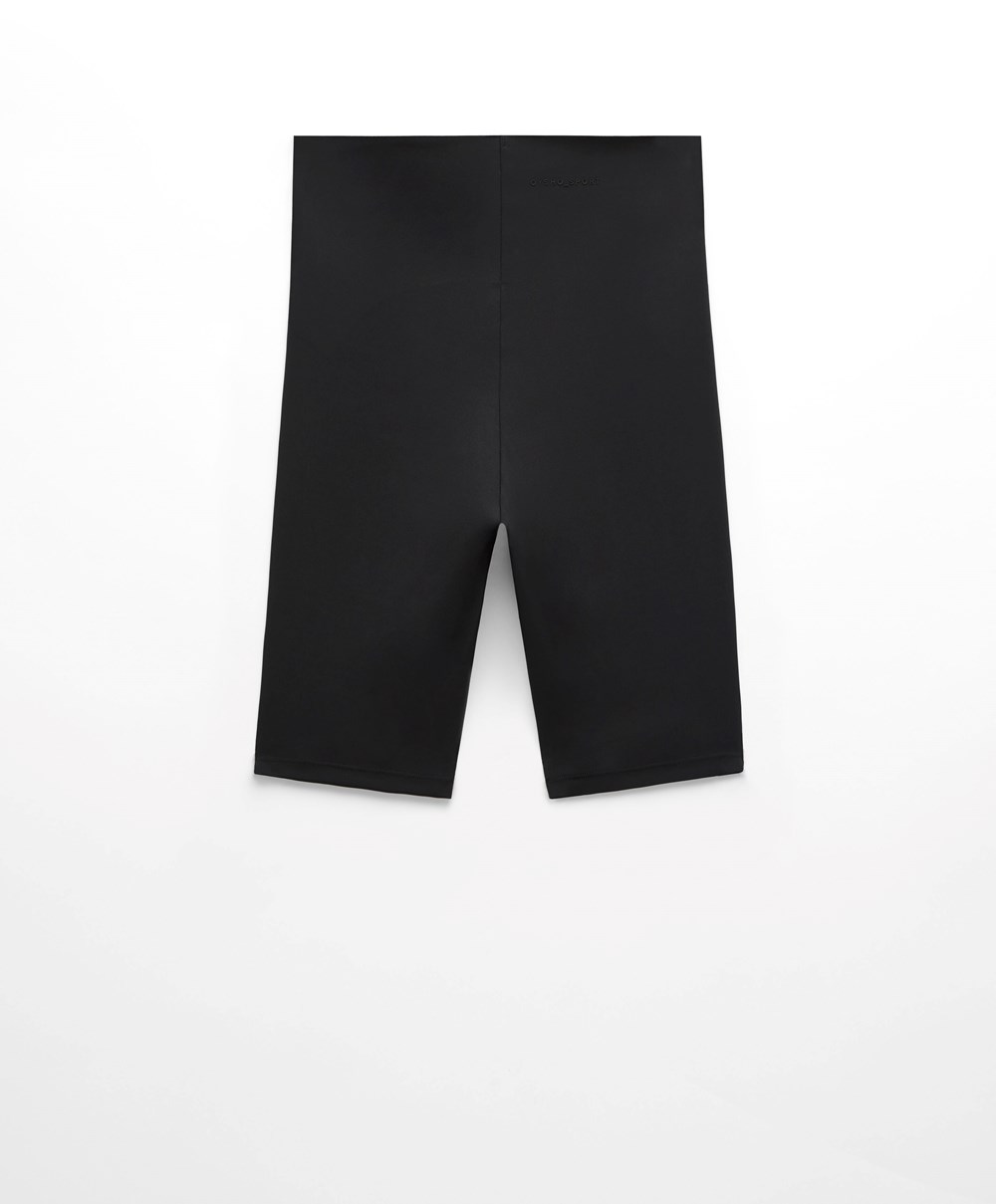 Black Oysho Light Touch 25cm Cycle Short Leggings | VKNZ24897