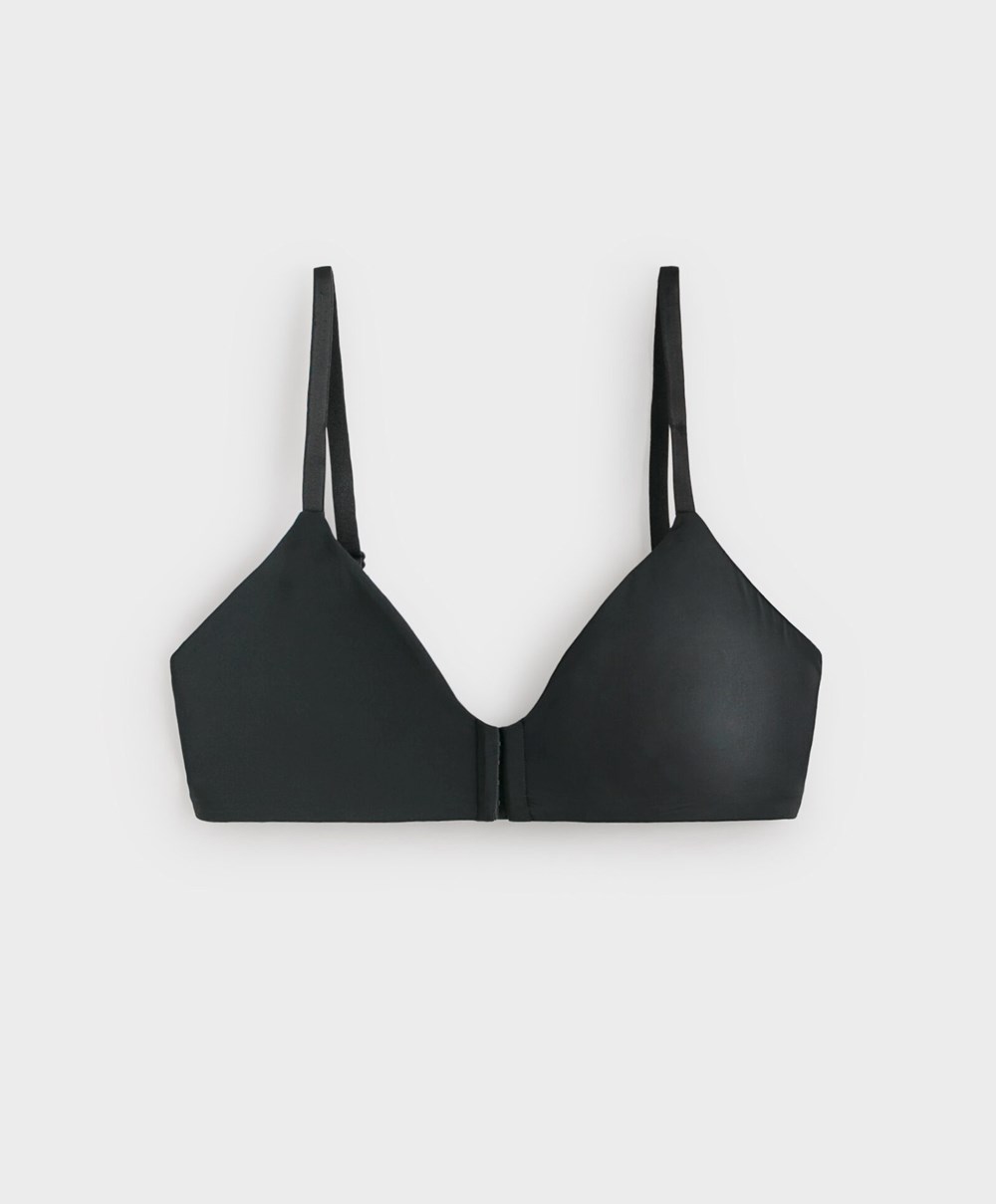 Black Oysho Lola Bra With Left Cup | YHZV30159