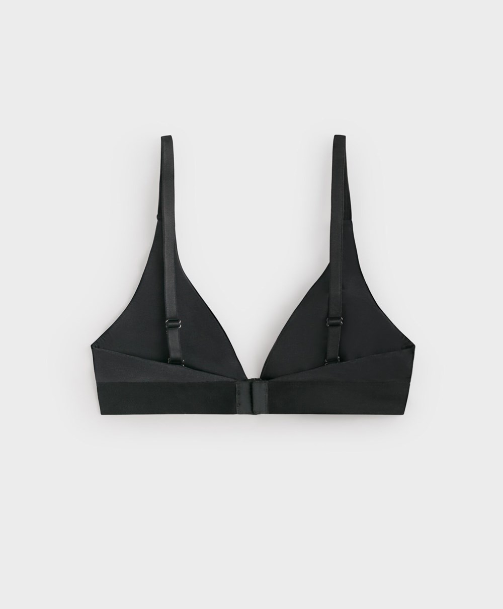 Black Oysho Lola Multiway Bra With Right Cup | JERS91478