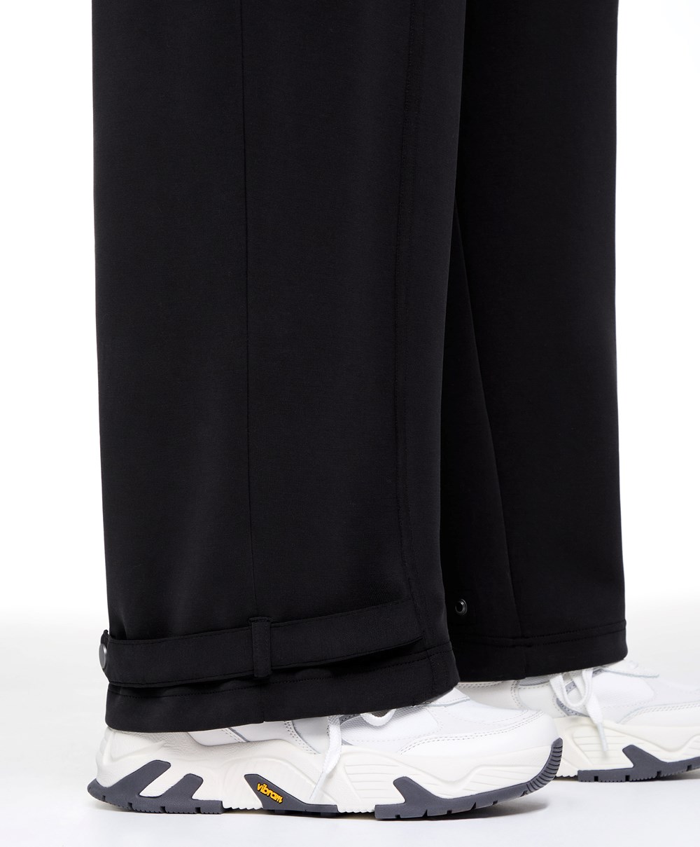 Black Oysho Modal Cargo Trousers | THLX48153