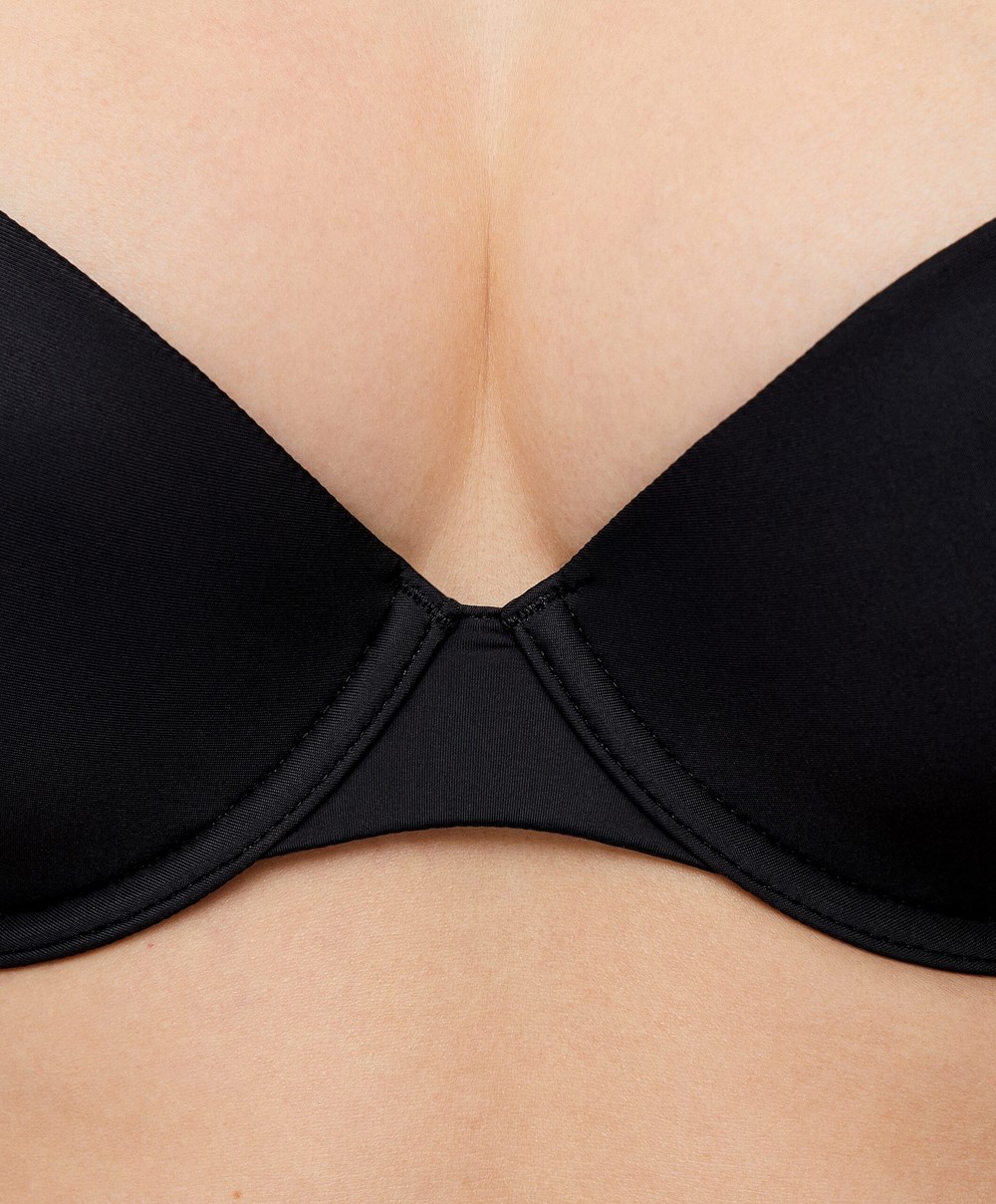 Black Oysho Polyamide Multiway Classic Bra | ZPVK57481