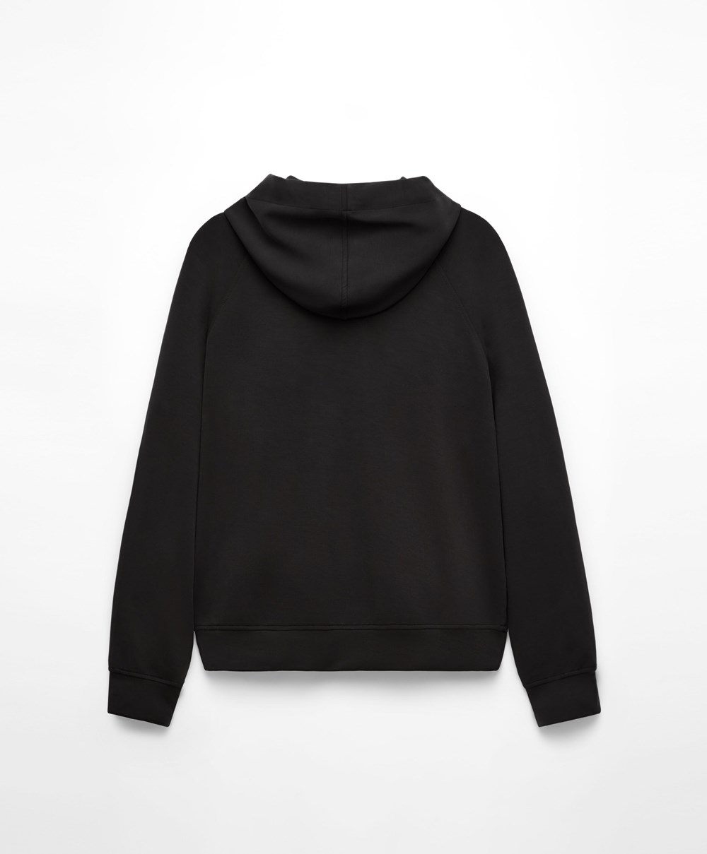 Black Oysho Soft Touch Modal Sweatshirt | KDXQ98472