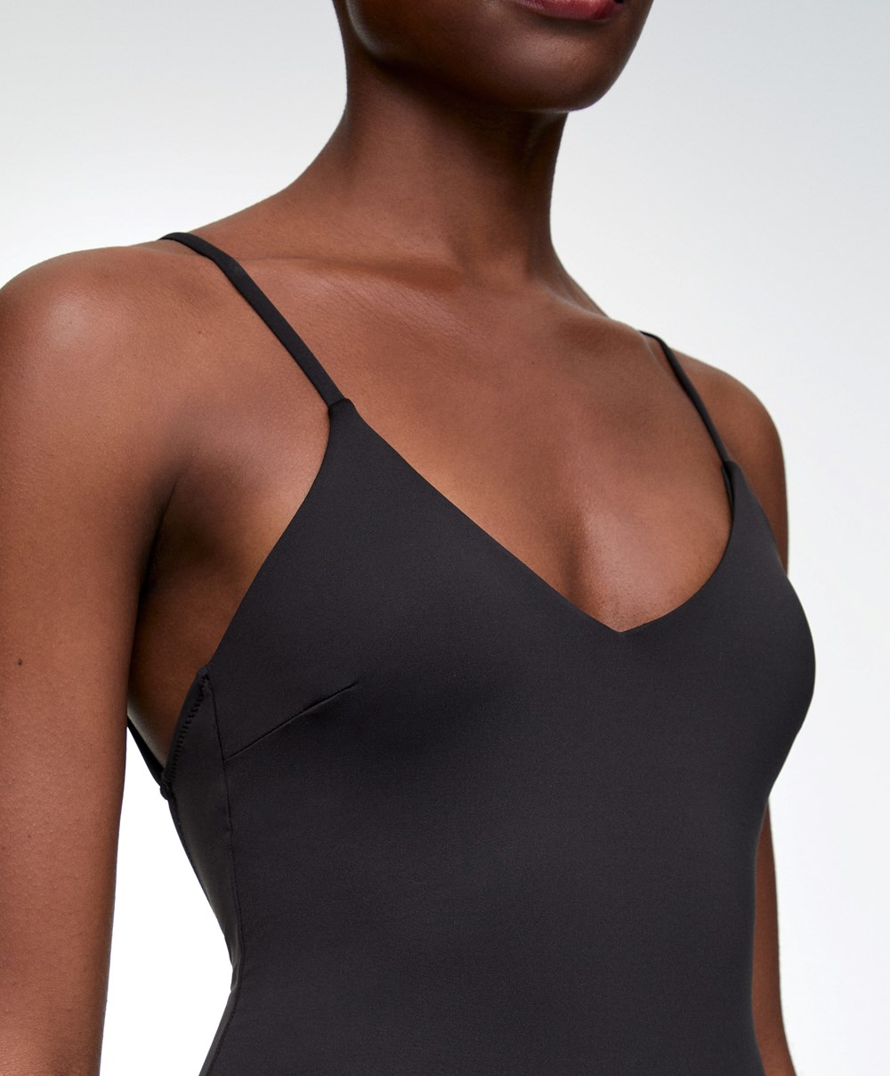 Black Oysho Triangle Swimsuit | AIXF12649