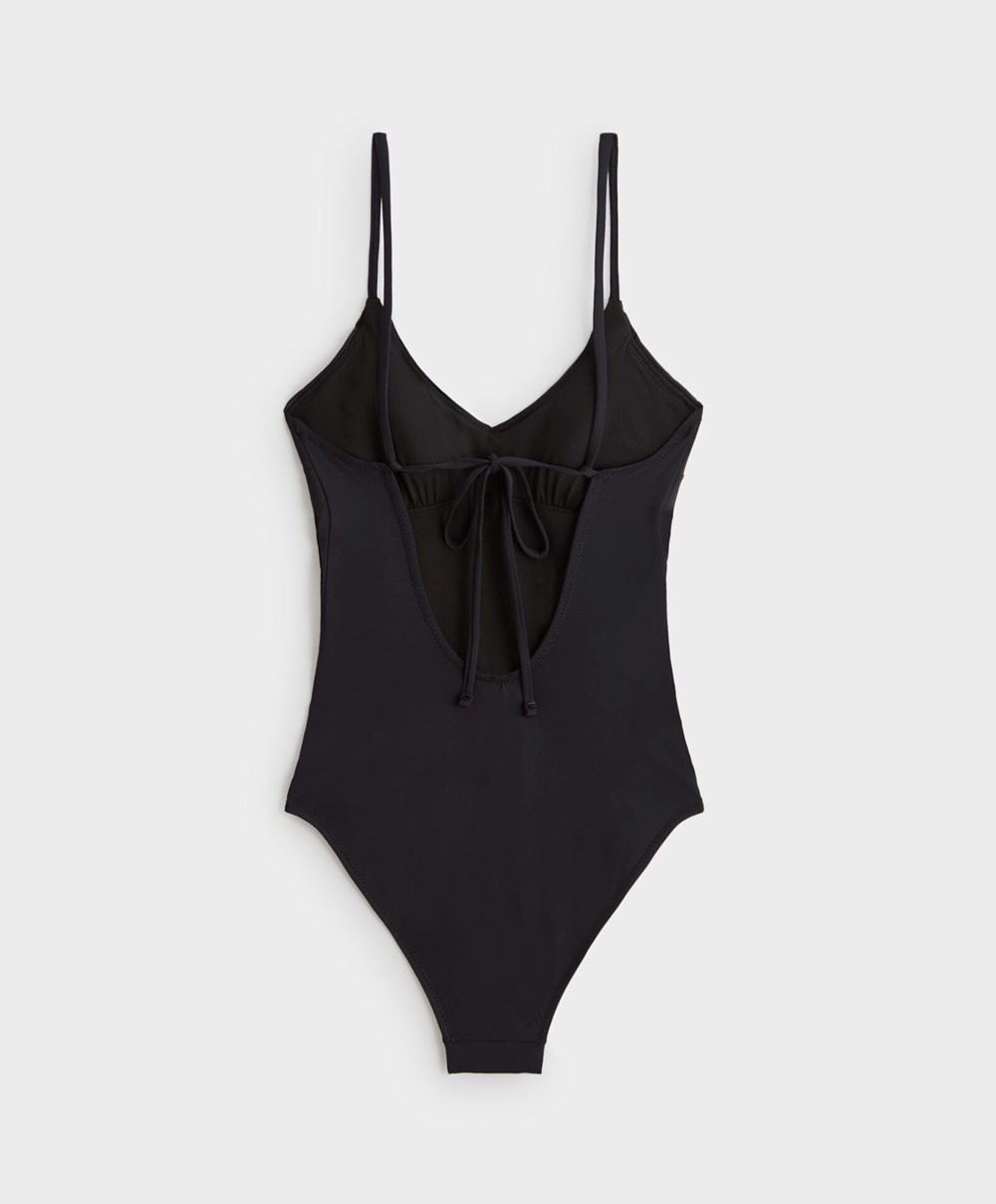 Black Oysho Triangle Swimsuit | LNCU10254