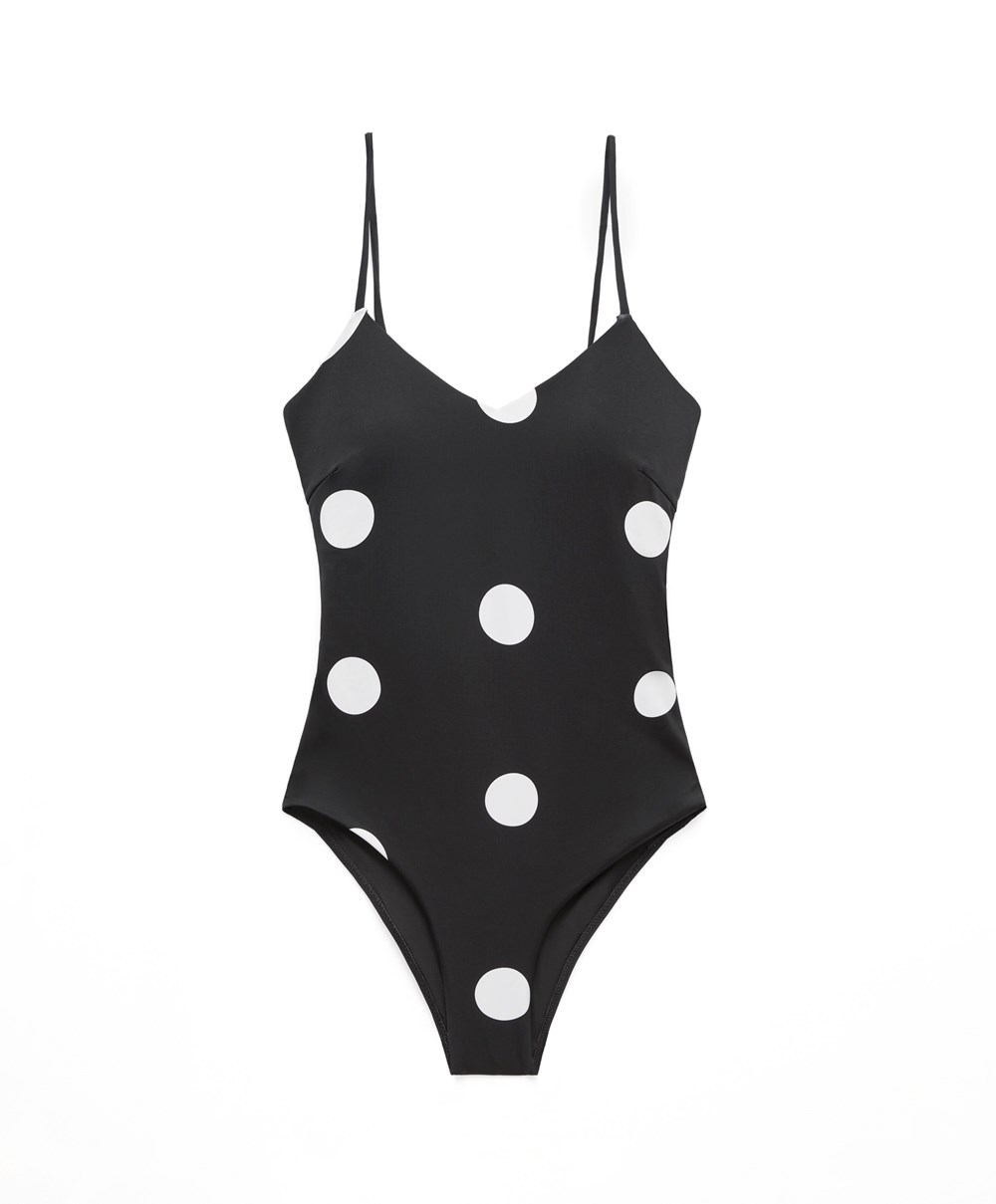 Black Oysho Triangle Swimsuit | RBJK15897