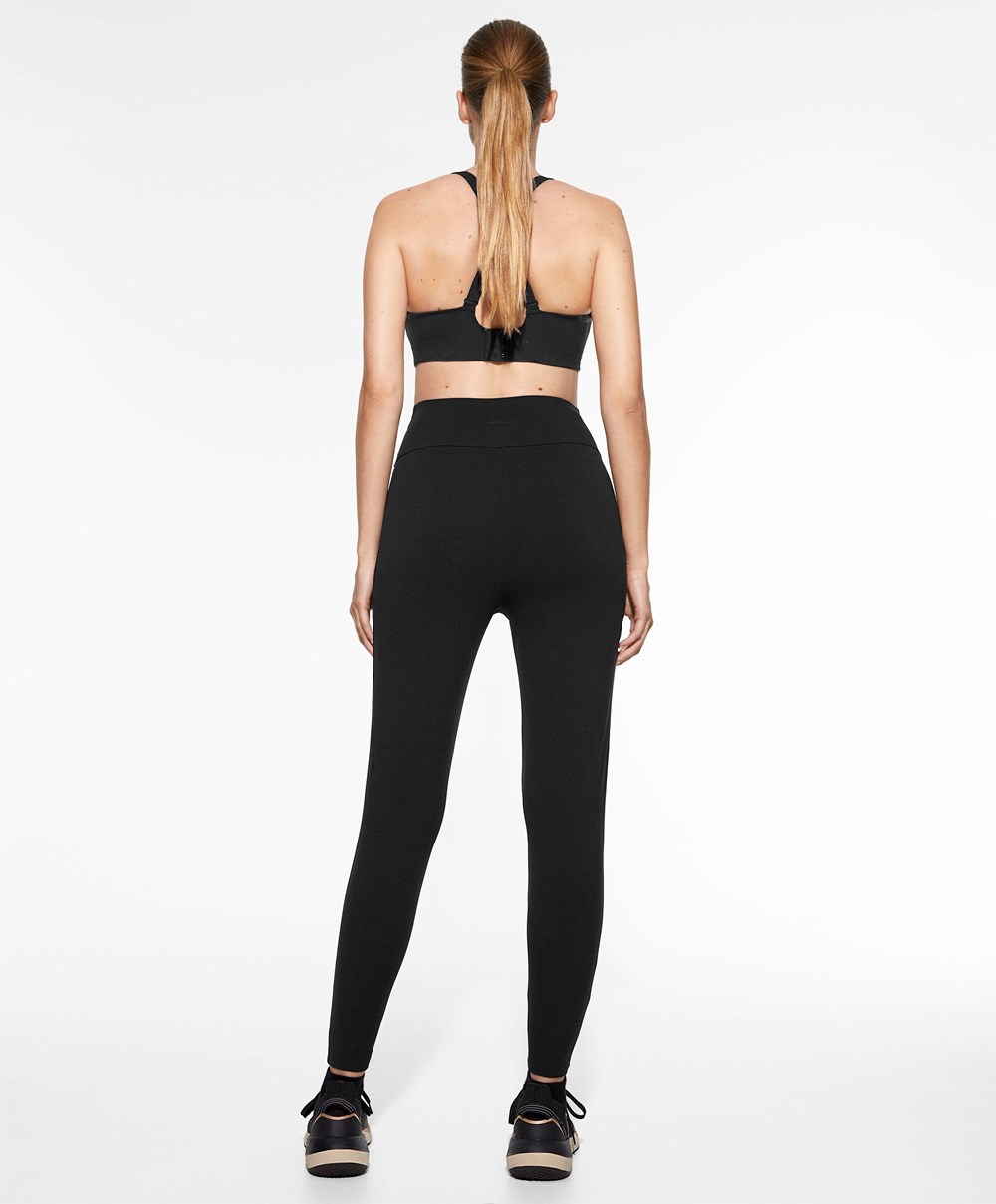 Black Oysho Warm Maternity 70cm Leggings | MFLO92105