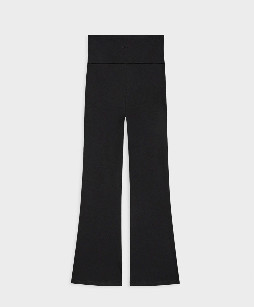 Black Oysho Warm Maternity Flare Trousers | ZRYI03892