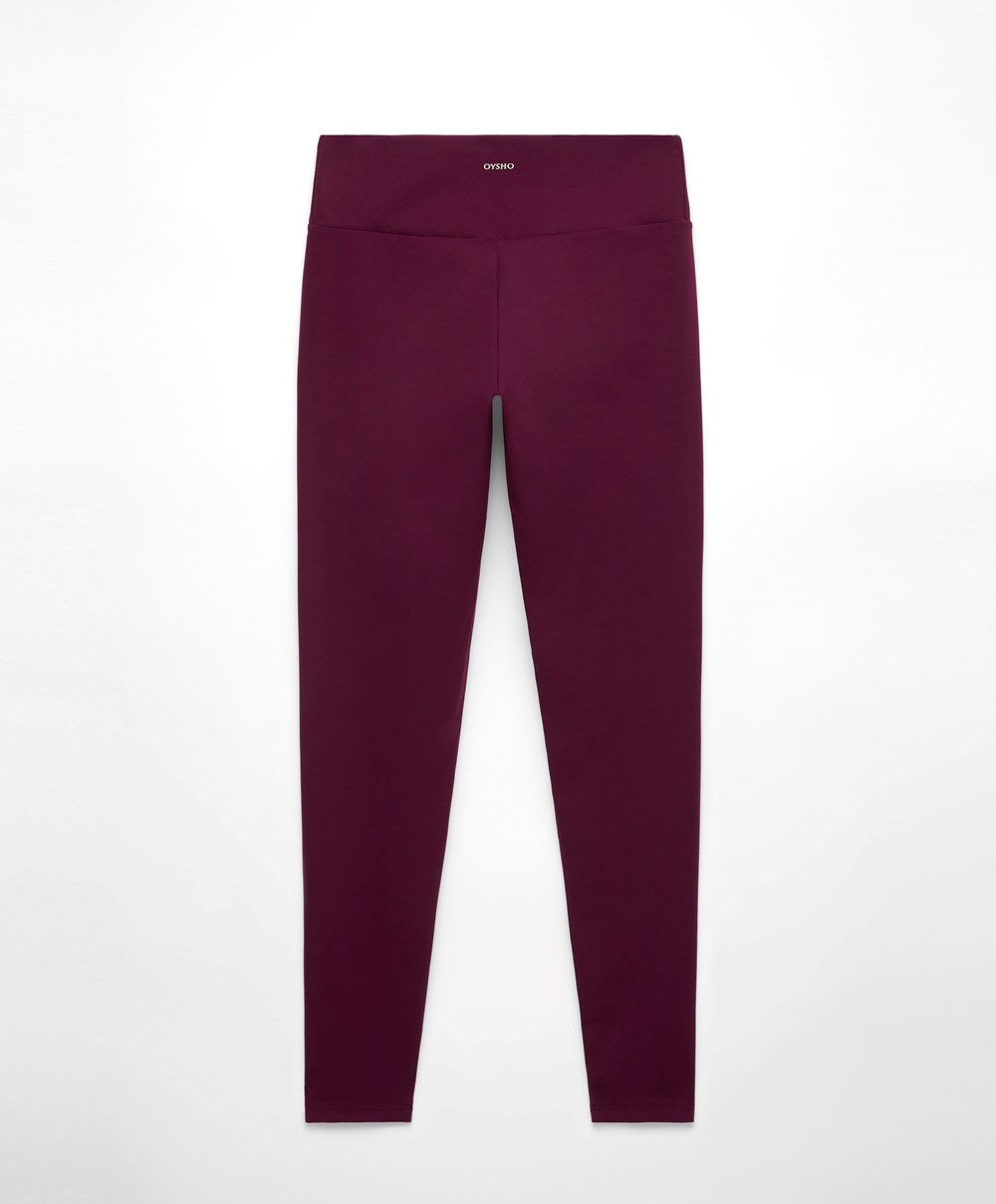 Blueberry Purple Oysho Comfortlux High-rise Ankle-length Leggings | XIET49512