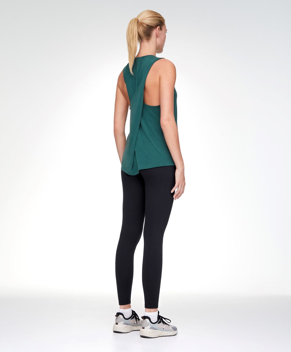 Bottle Oysho Modal Open Back Sleeveless T-shirt | MXHY60172