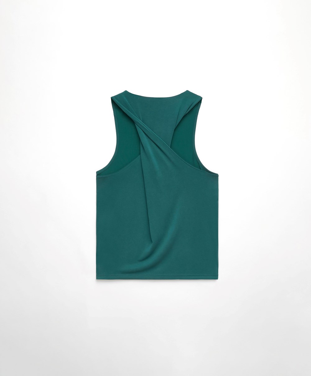 Bottle Oysho Modal Open Back Sleeveless T-shirt | MXHY60172