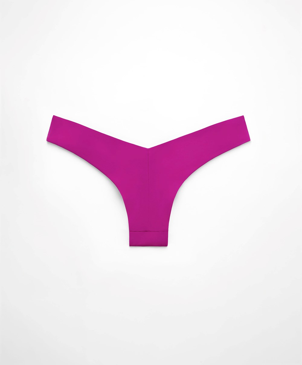 Bougainvillea Oysho U-cut Brazilian Bikini Briefs | RAQJ73519