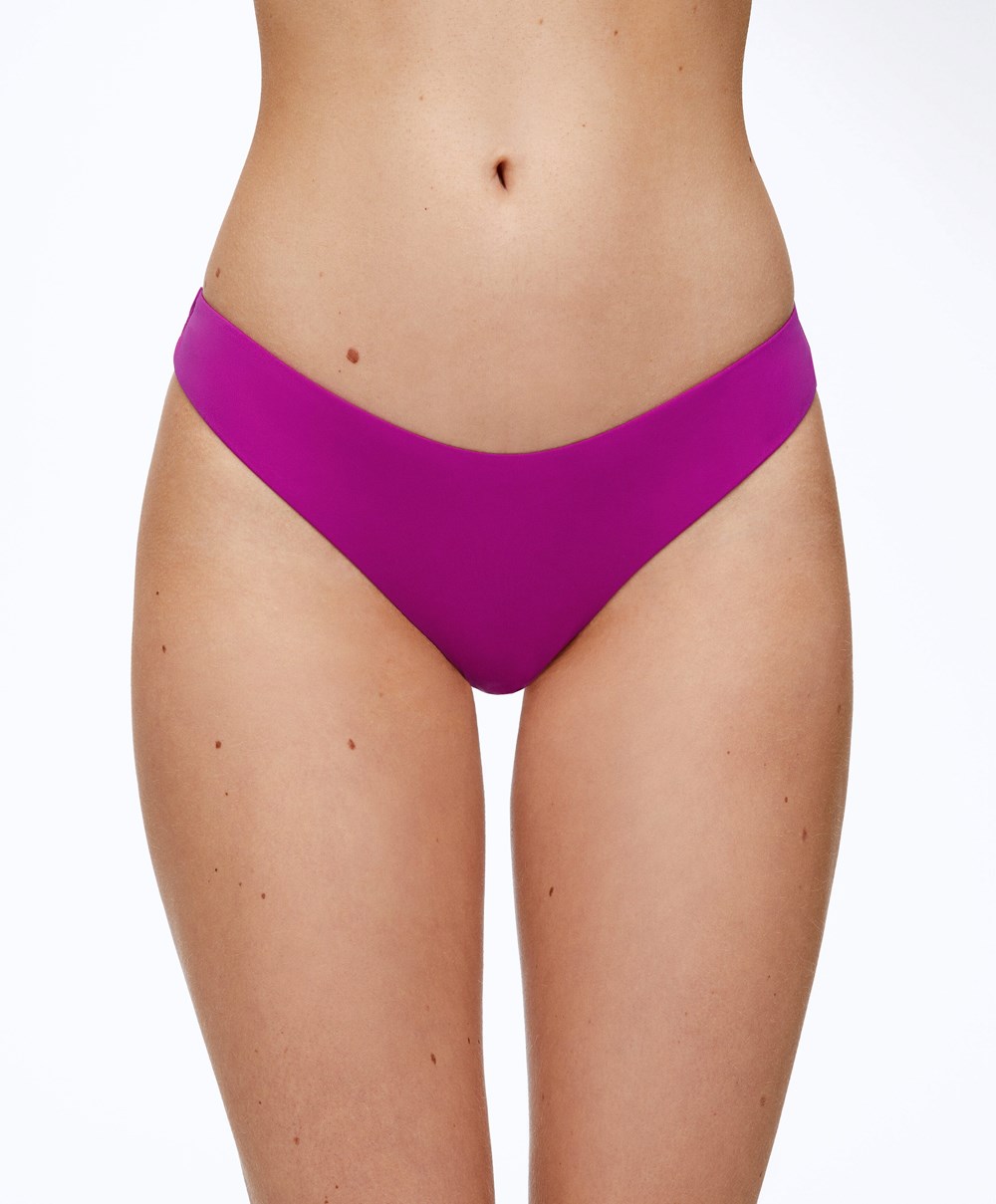 Bougainvillea Oysho U-cut Brazilian Bikini Briefs | RAQJ73519