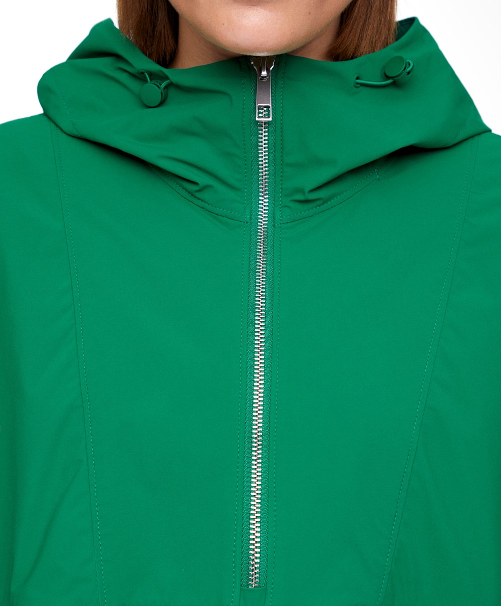 Dark Green Oysho Water-repellent Kangaroo Jacket | OACU28347