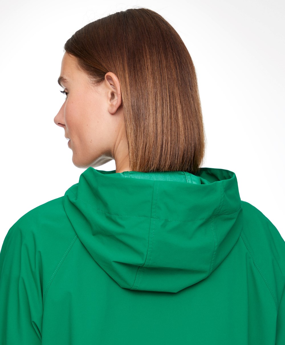 Dark Green Oysho Water-repellent Kangaroo Jacket | OACU28347