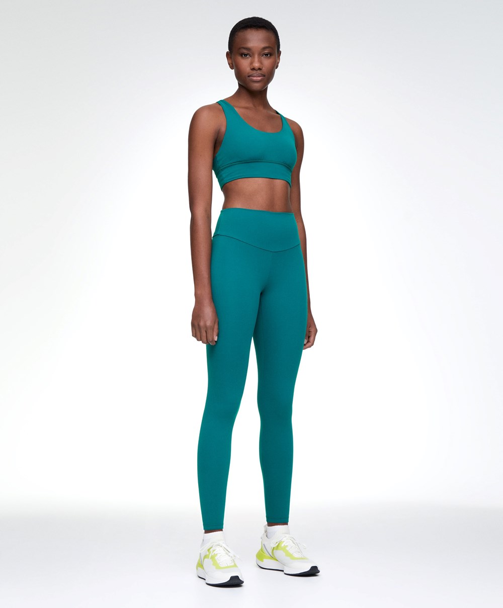 Duck Green Oysho Comfortlux High-rise Ankle-length Leggings | ANEZ42103