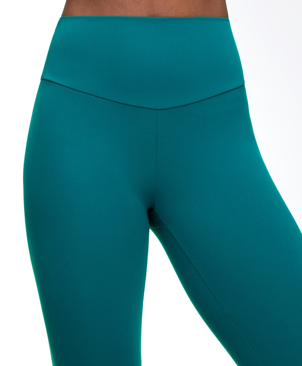 Duck Green Oysho Comfortlux High-rise Ankle-length Leggings | ANEZ42103