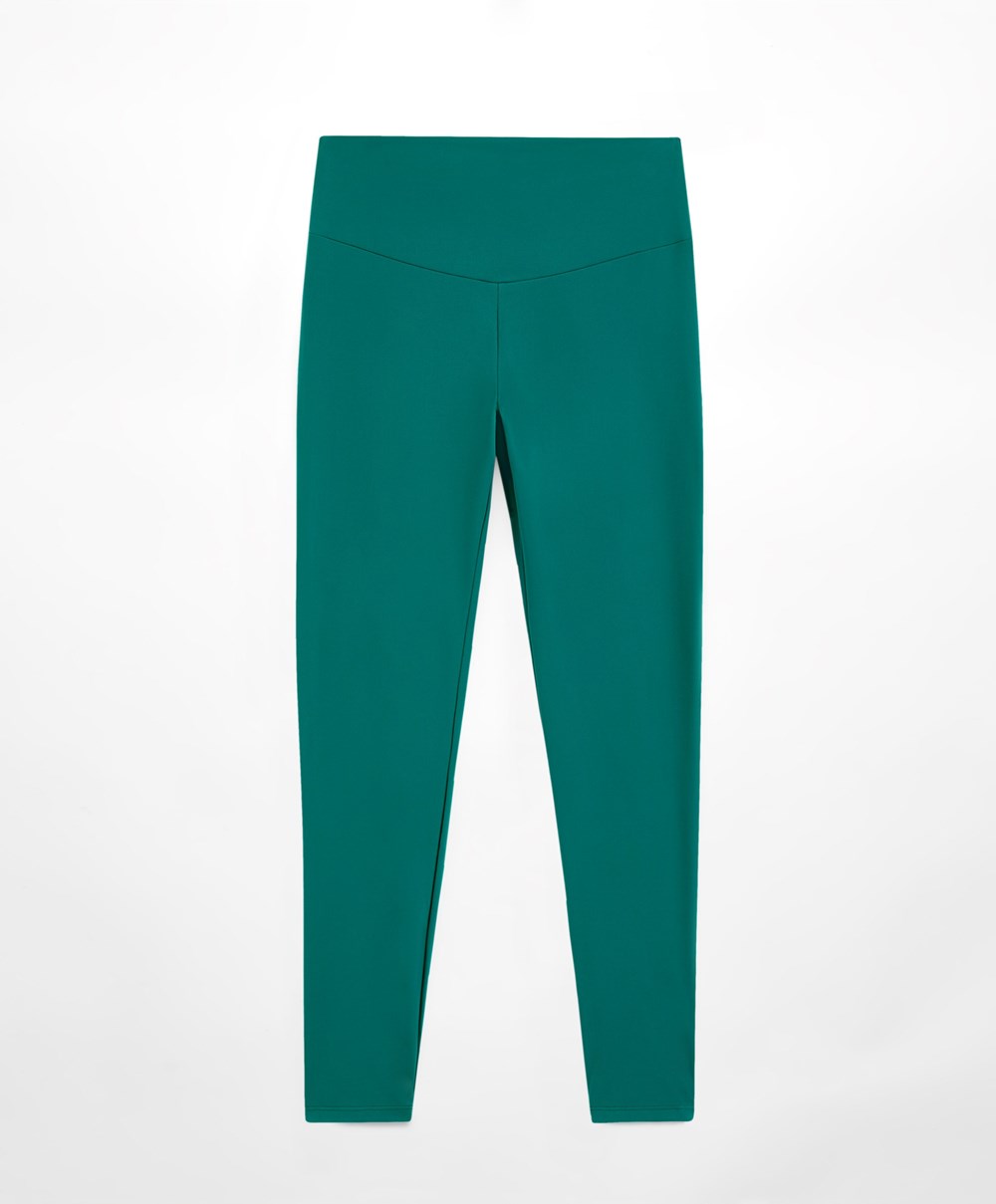 Duck Green Oysho Comfortlux High-rise Ankle-length Leggings | ANEZ42103