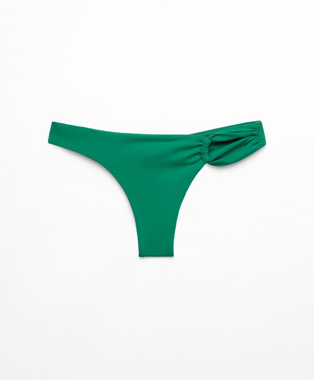 Emerald Green Oysho Brazilian Bikini Bottoms | RKGC43652