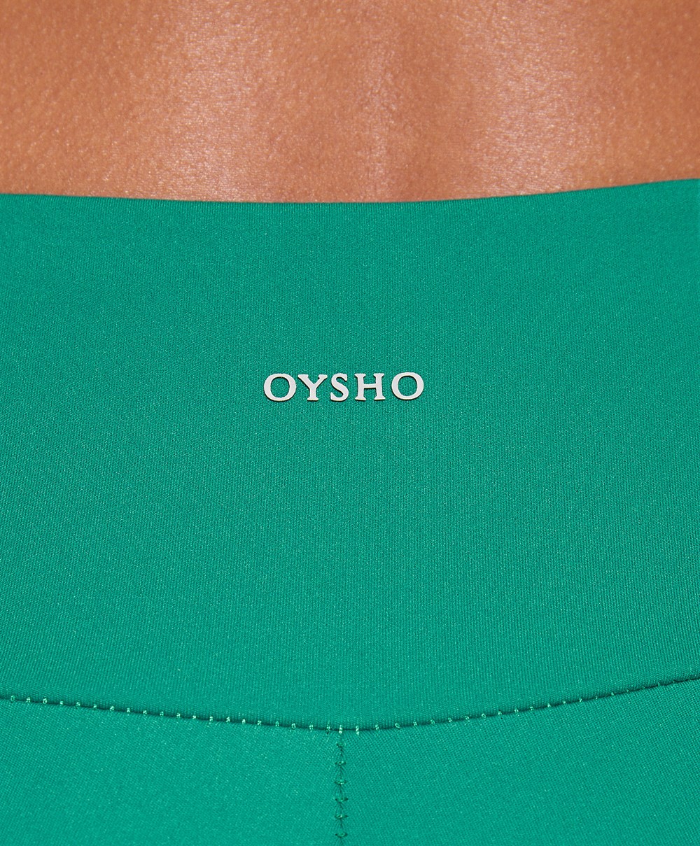 Emerald Green Oysho Comfortlux High-rise Ankle-length Leggings | GNUB09136