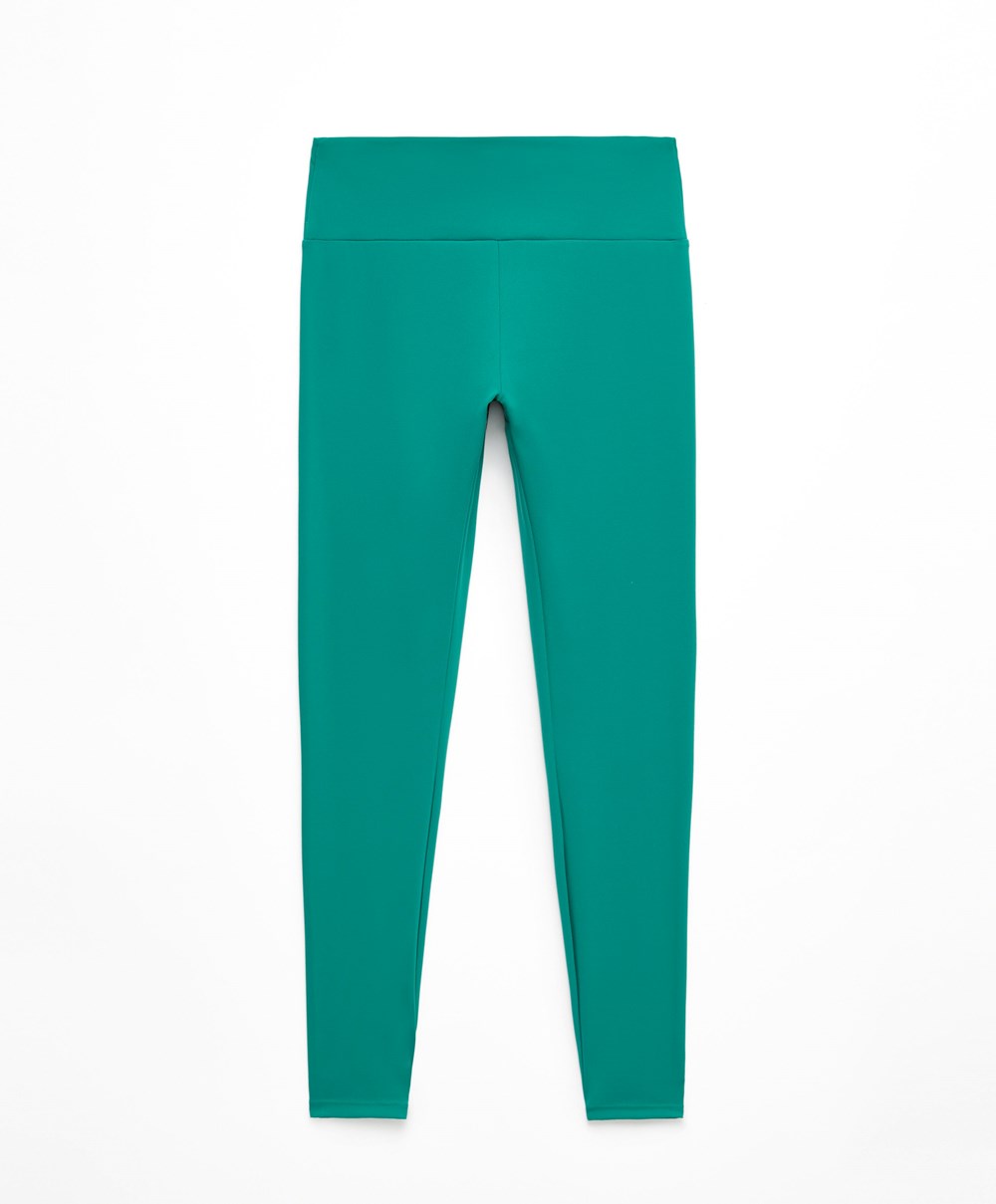 Emerald Green Oysho Comfortlux High-rise Ankle-length Leggings | GNUB09136