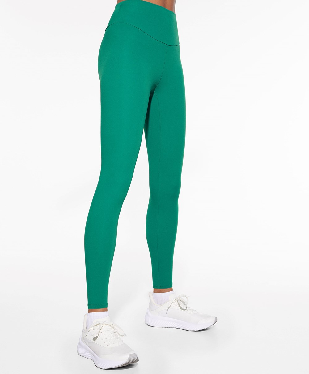 Emerald Green Oysho Comfortlux High-rise Ankle-length Leggings | GNUB09136