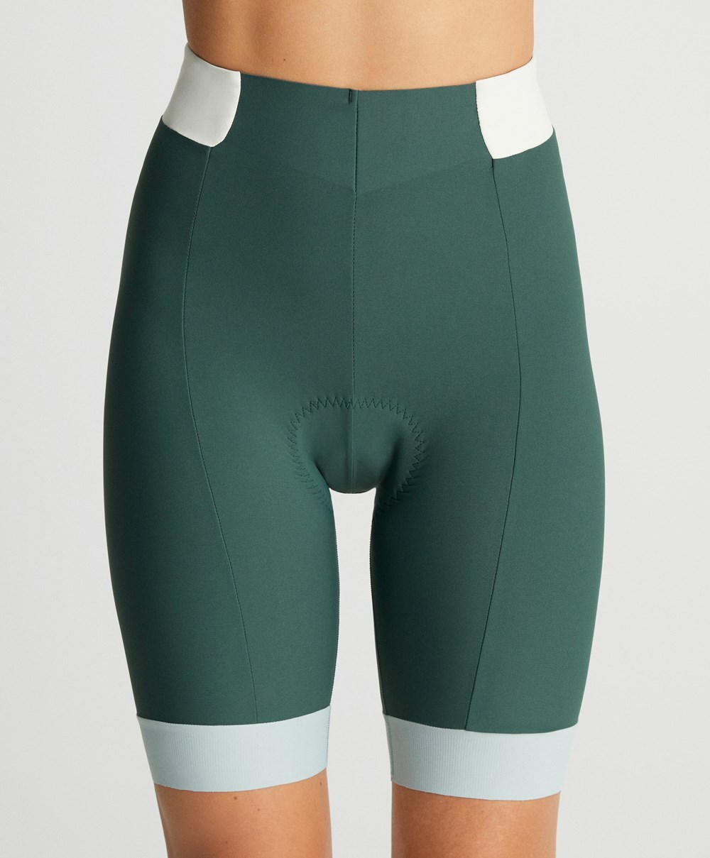 Green Oysho 20cm Cycling Shorts | XSLU68134