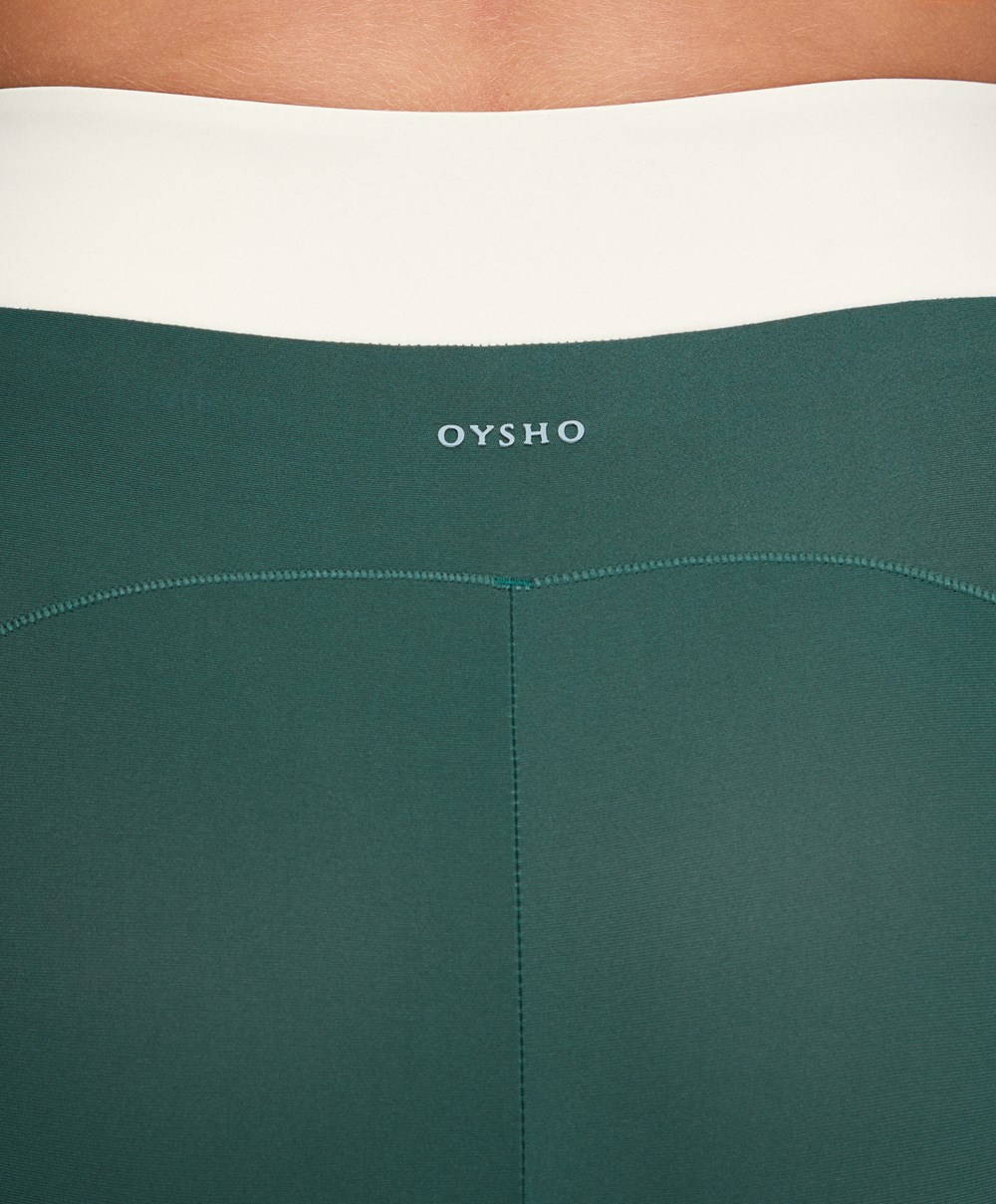 Green Oysho 20cm Cycling Shorts | XSLU68134