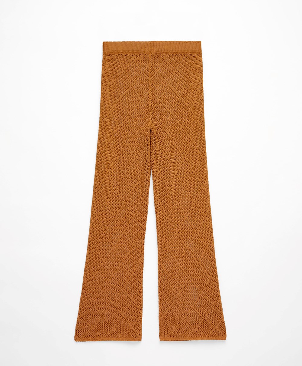 Honey Oysho Crochet Cropped Trousers | AEHZ31790