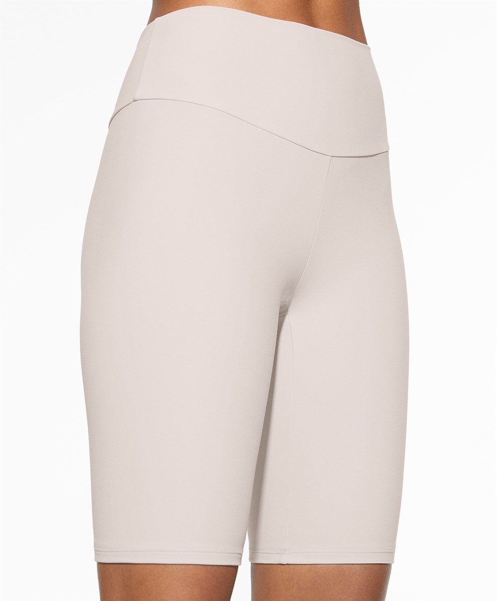 Ivory Ecru Oysho Comfortlux High-rise 25cm Cycle Leggings | XJHT84207