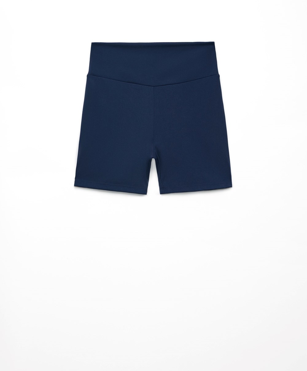 Navy Blue Oysho Comfortlux High-rise 10cm Hot Pants | XRVL30546