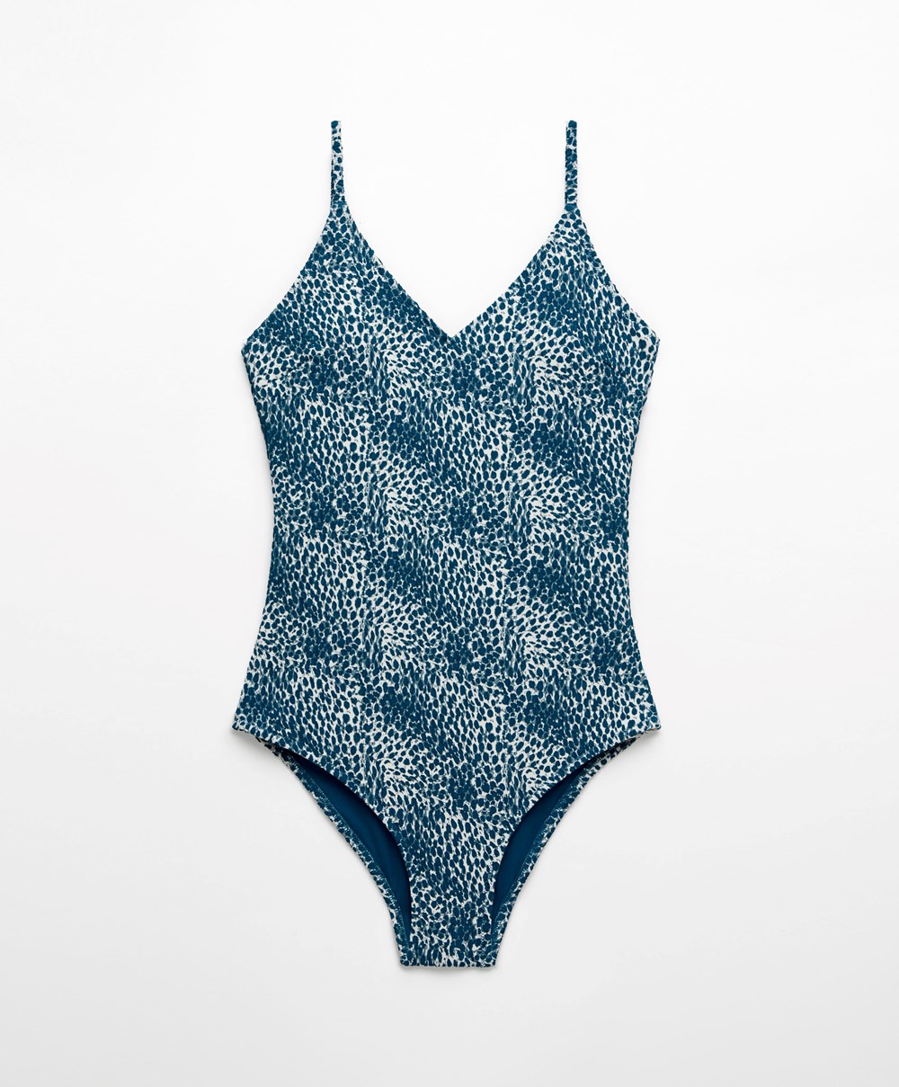 Ocean Oysho Triangle Swimsuit | QULM85729