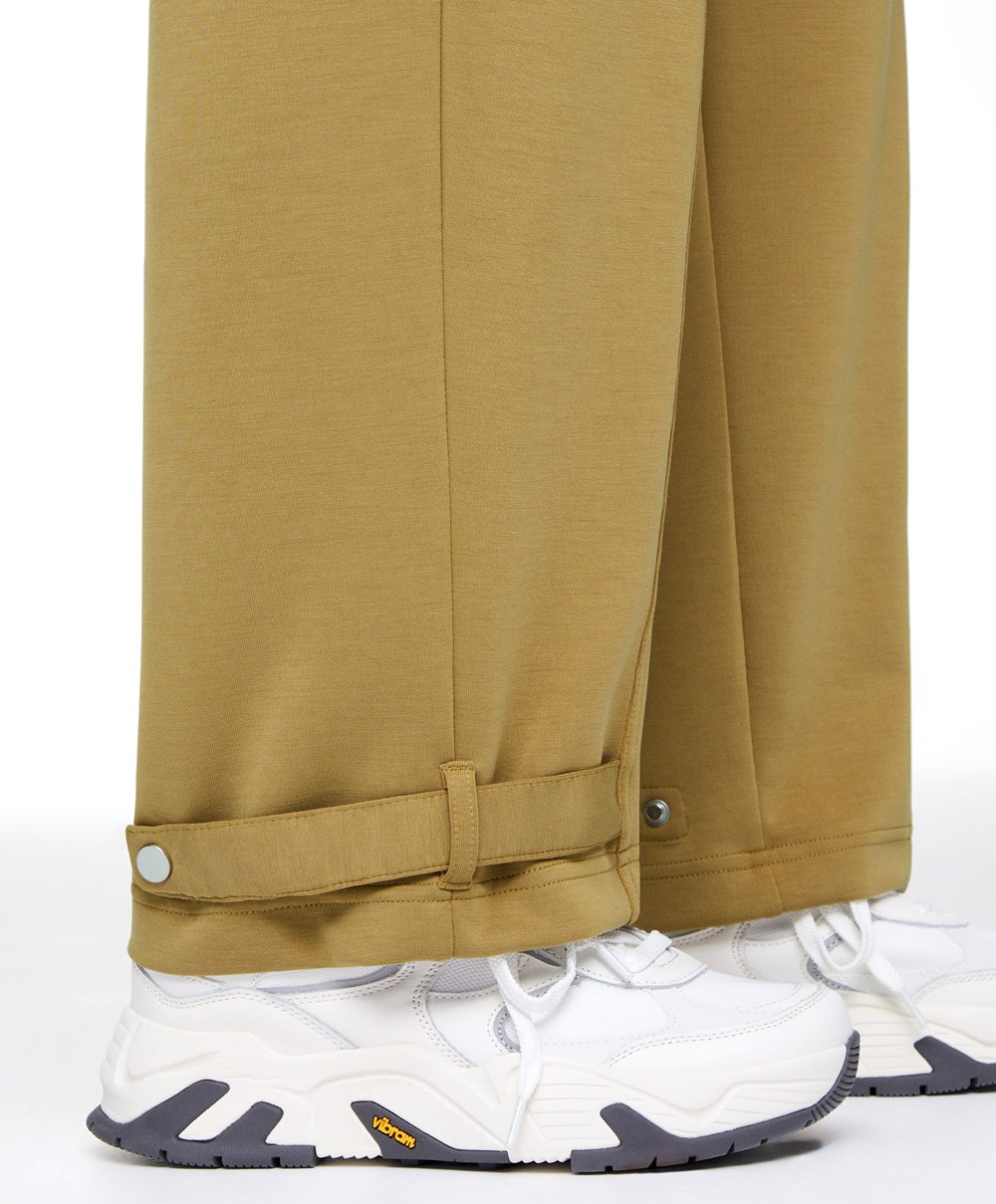 Olive Oysho Modal Cargo Trousers | EYSC80319