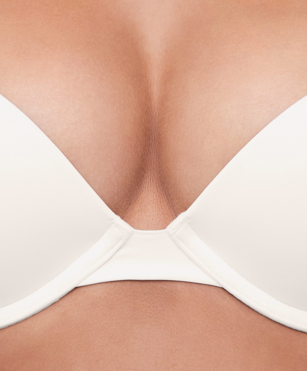 Pale Ecru Oysho Push-up Classic Bra In Polyamide | BLOE39416