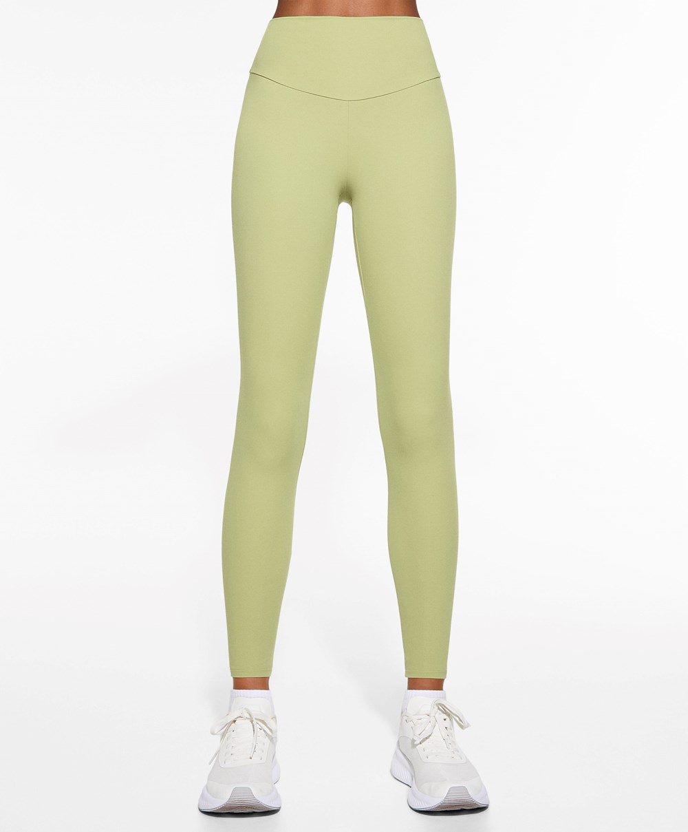 Pale Green Oysho Comfortlux High-rise Ankle-length Leggings | LSHP96054