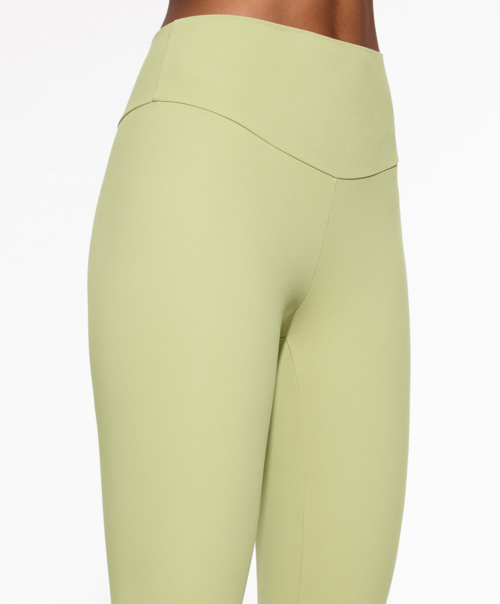 Pale Green Oysho Comfortlux High-rise Ankle-length Leggings | LSHP96054