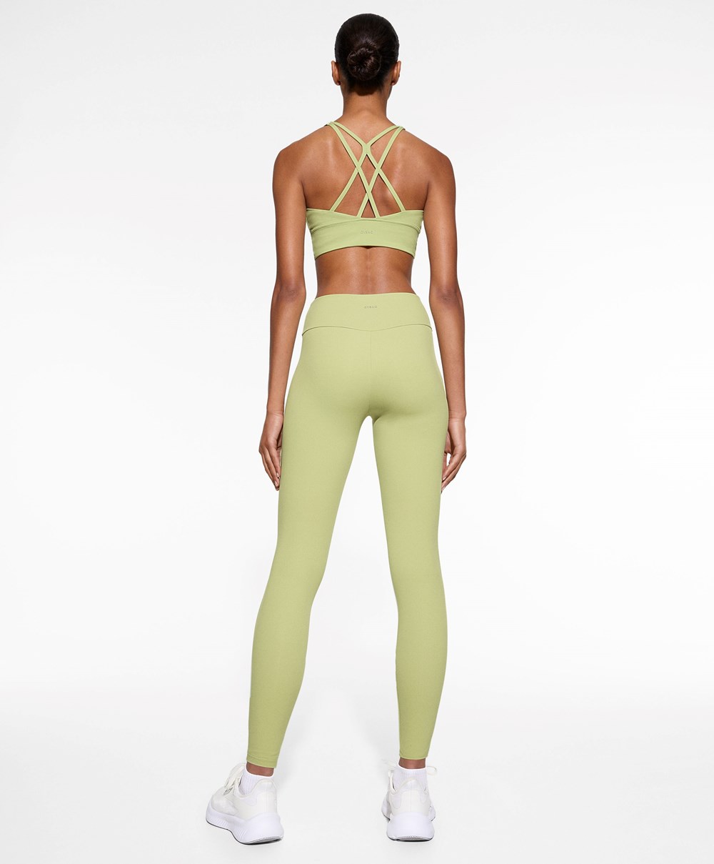 Pale Green Oysho Comfortlux High-rise Ankle-length Leggings | LSHP96054