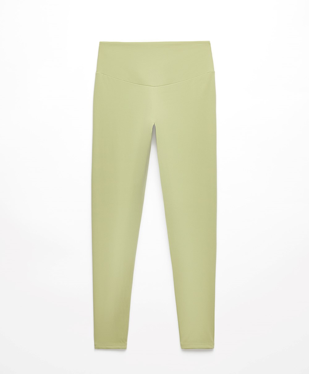 Pale Green Oysho Comfortlux High-rise Ankle-length Leggings | LSHP96054