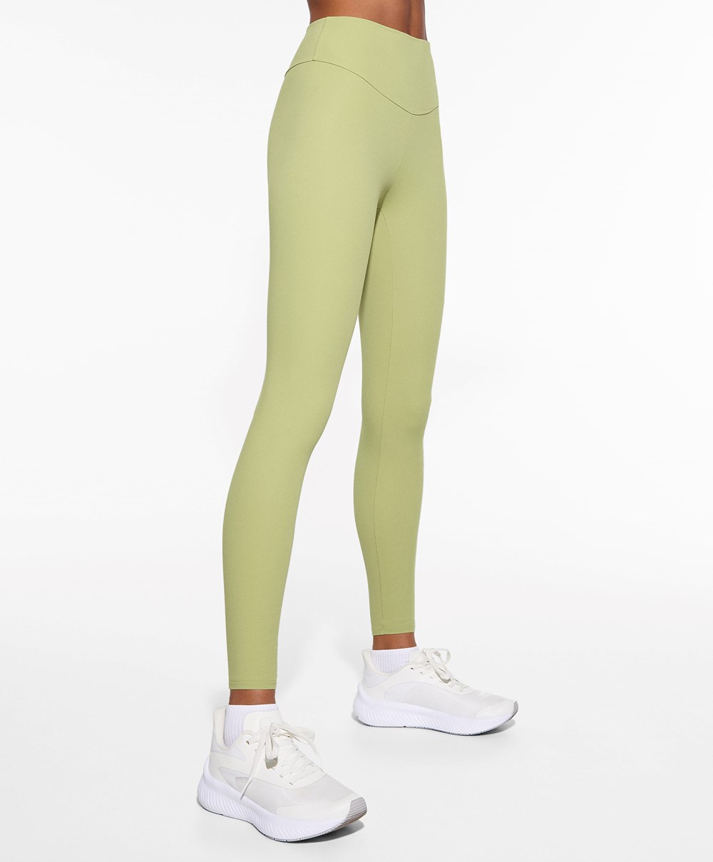 Pale Green Oysho Comfortlux High-rise Ankle-length Leggings | LSHP96054