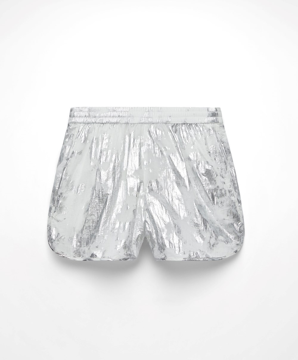 Silver Oysho Silver Shorts | THVQ16073