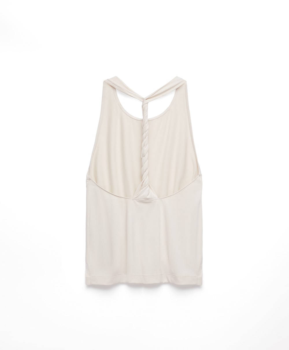 Stone Oysho Modal Twist Vest Top | EAJN95324